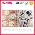 Super style home play nail art stencil for kids, nail art stencil book